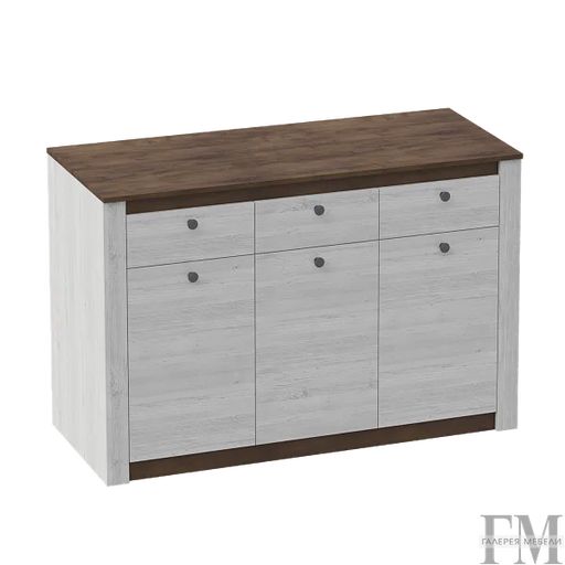 Комод «Даллас», 3 дверцы, 3 ящика